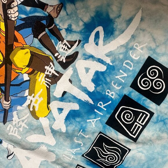 AVATAR The Last Airbender Blue Tie Dye T Shirt Tee Size Medium - Picture 5 of 7